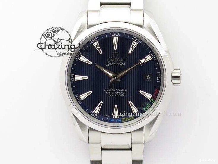 0310 Aqua Terra ‘PyeongChang 2018’ V6F Best Edition Blue Dial On SS Bracelet A UrbanChic 8251